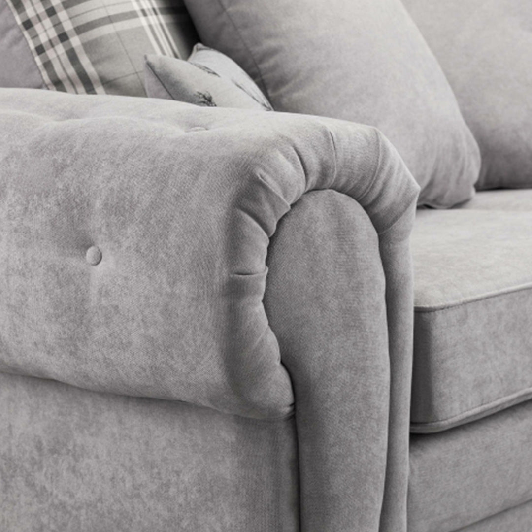 Verona Scatterback 4 seater sofa Grey Right and Left Hand Facing Corner