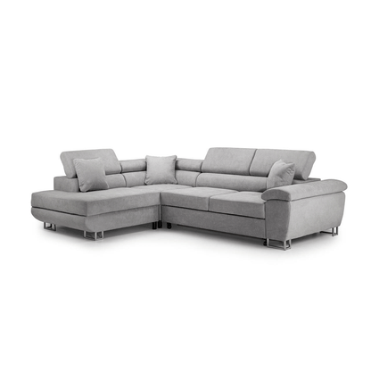 Anton Sofa bed Corner Sofa Bed With Storage Box Grey