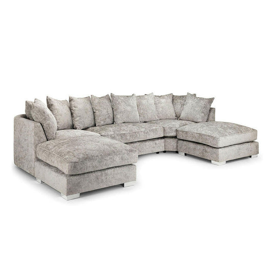 Bishop U Shape Sofa Scatter Back Truffle - MNS (MY NEW SOFA) LTD