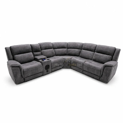 Hannah Electric Corner Sofa Micro Fibre Fabric (270cm x 230cm)
