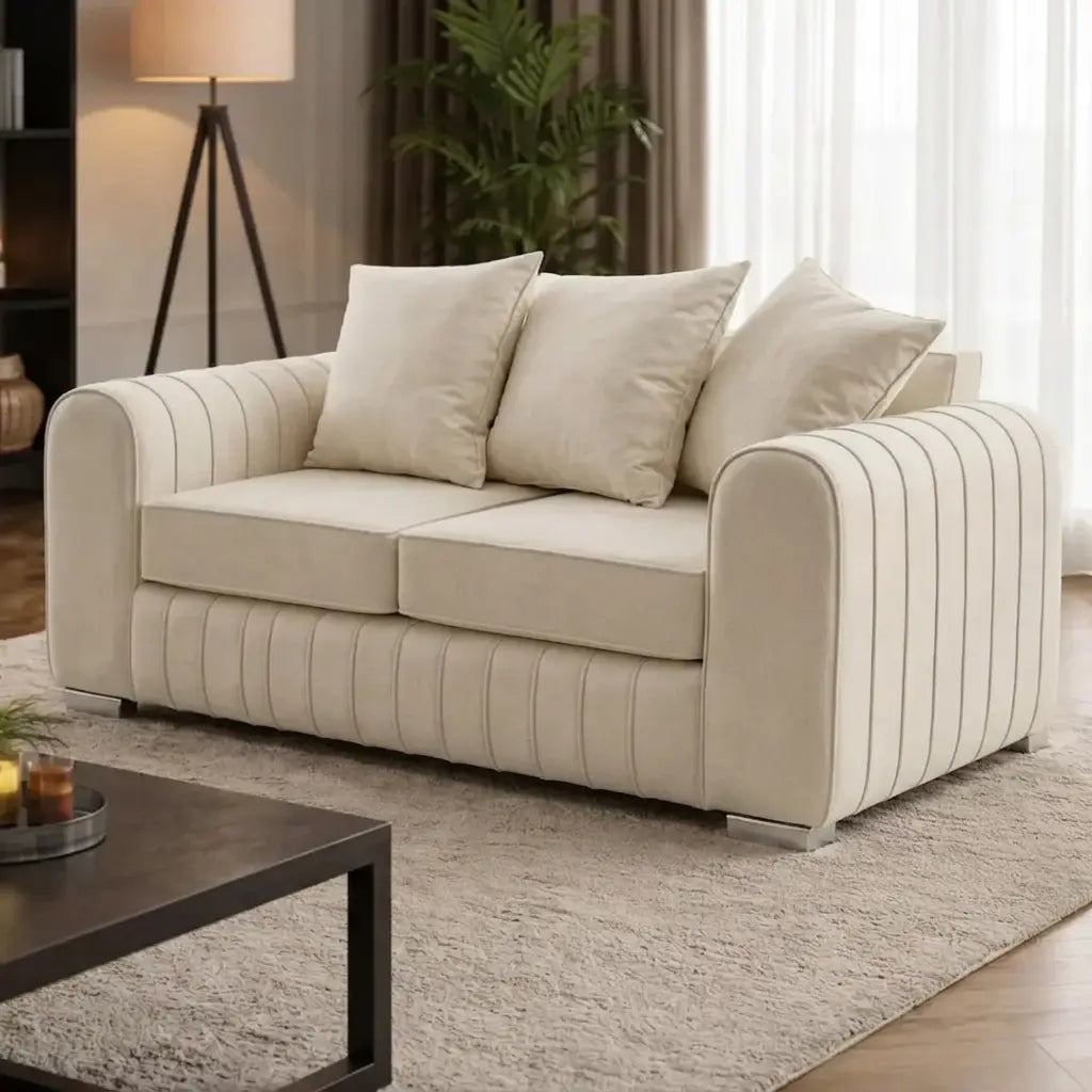 Lilly Velvet 3+2 Seater Sofa Set – Elegant Modern Design

