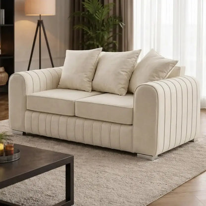 Lilly Velvet 3+2 Seater Sofa Set – Elegant Modern Design
