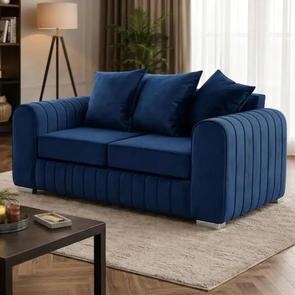 Lilly Velvet 3+2 Seater Sofa Set – Elegant Modern Design
