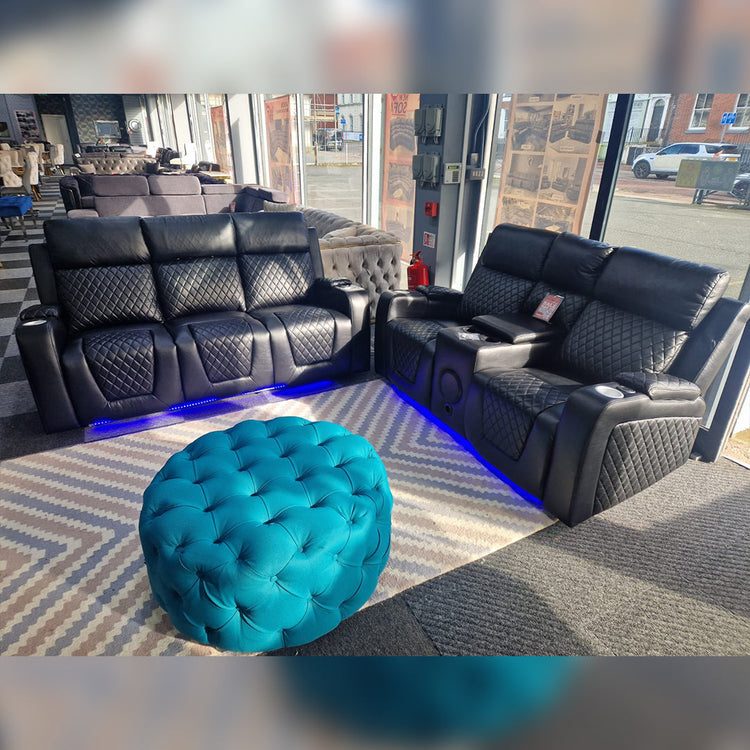 Florida Electric Leather Recliner Sofa Set (3+2 Seater)