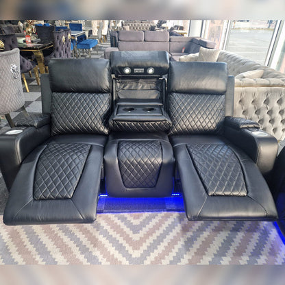 Florida Electric Leather Recliner Sofa Set (3+2 Seater)