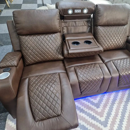 Florida Electric Leather Recliner Sofa Set (3+2 Seater)