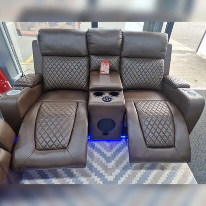 Florida Electric Leather Recliner Sofa Set (3+2 Seater)