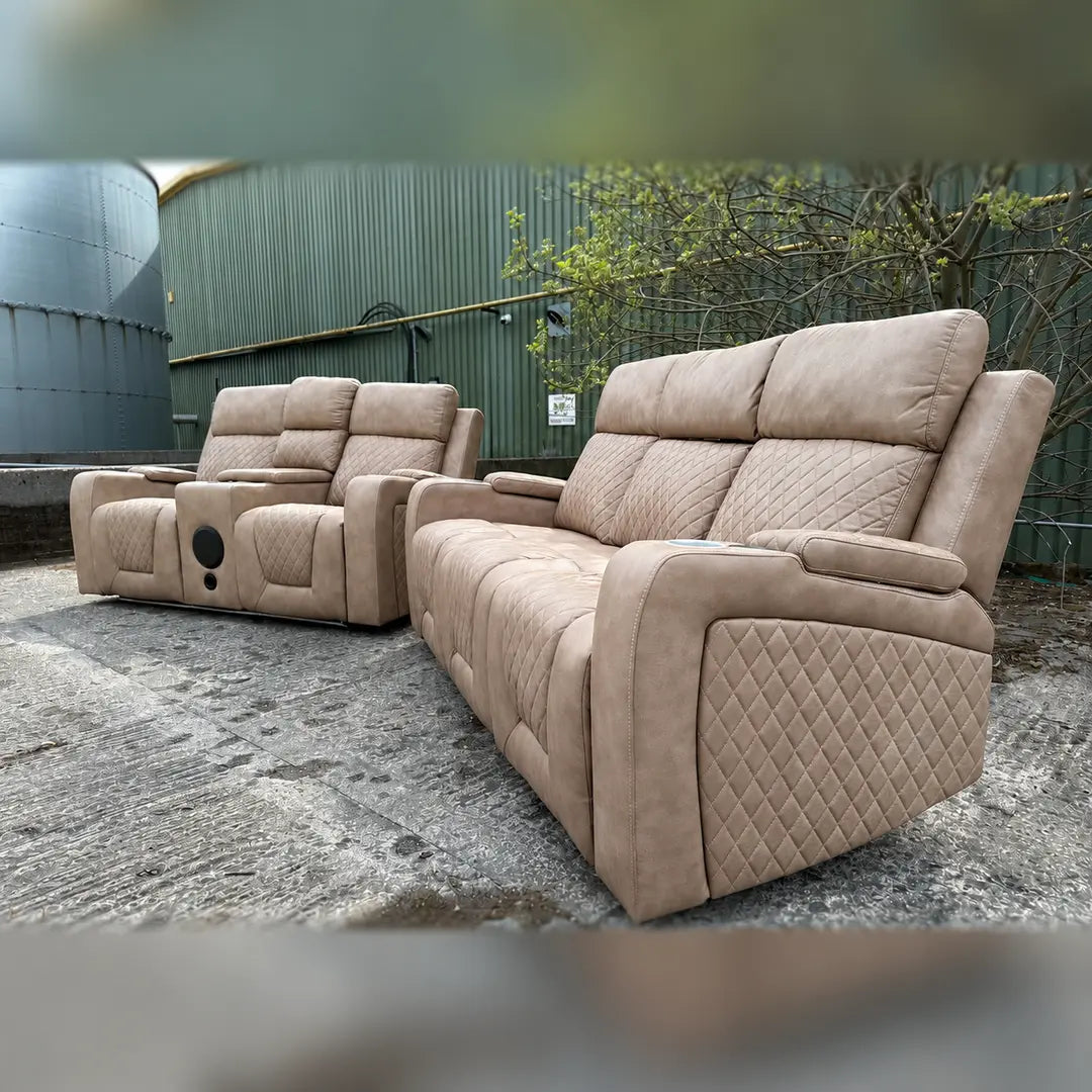 Florida Electric Leather Recliner Sofa Set (3+2 Seater)