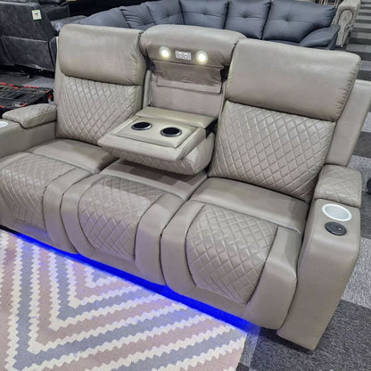 Florida Electric Leather Recliner Sofa Set (3+2 Seater)