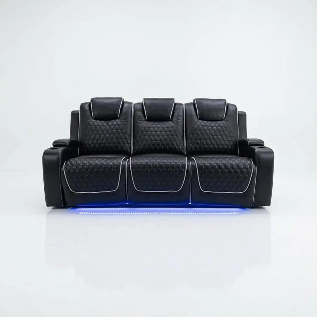 Malaga 3 + 2 (Music) Electrical Recliner Sofa Set ( Grey or Black)