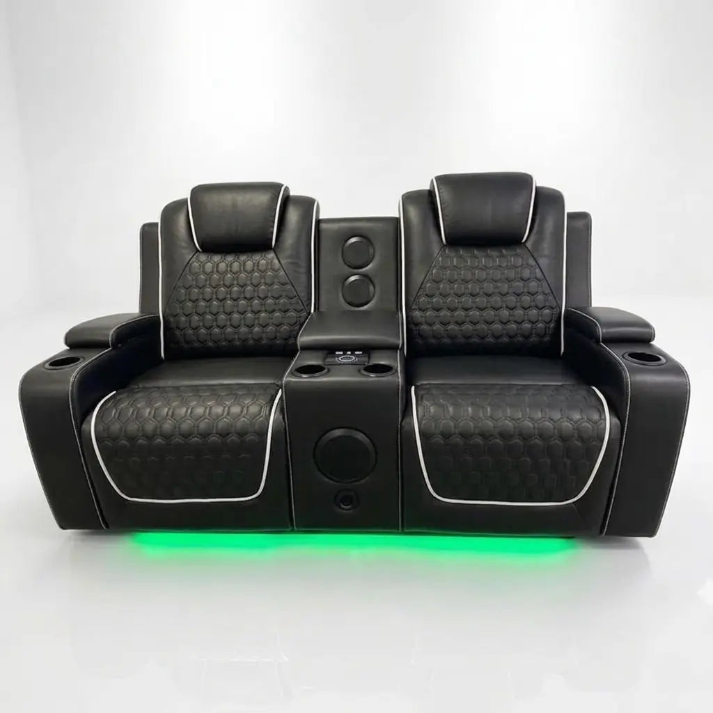Malaga 3 + 2 (Music) Electrical Recliner Sofa Set ( Grey or Black)