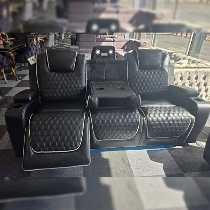 Malaga 3 + 2 (Music) Electrical Recliner Sofa Set ( Grey or Black)