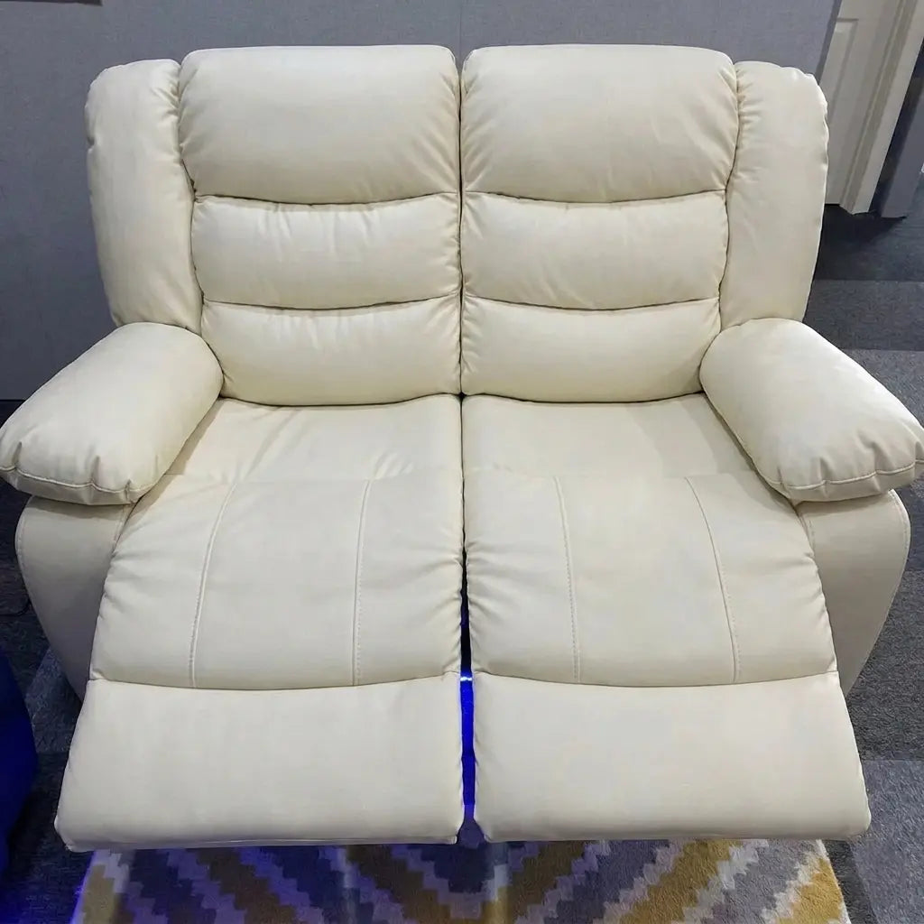 Roma Leather Electric Recliner Sofa 3+2 Seater with USB, LED and Cupholders