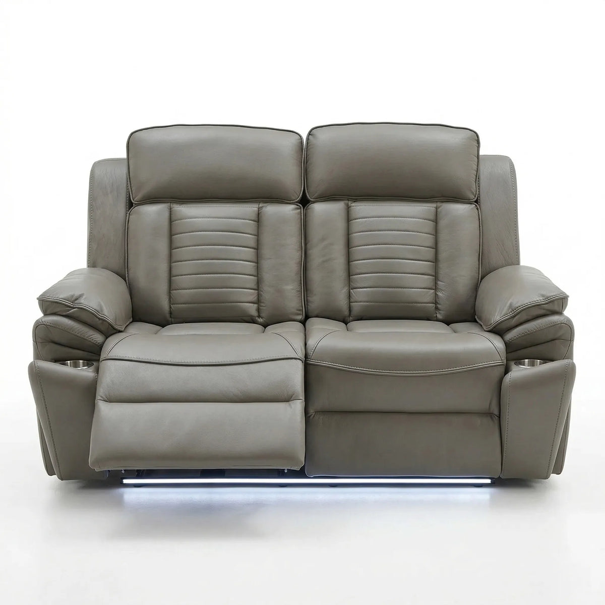 Sevilla 3+2 Leather Electric Recliner Sofa USB Type-C LED Cupholders Wireless