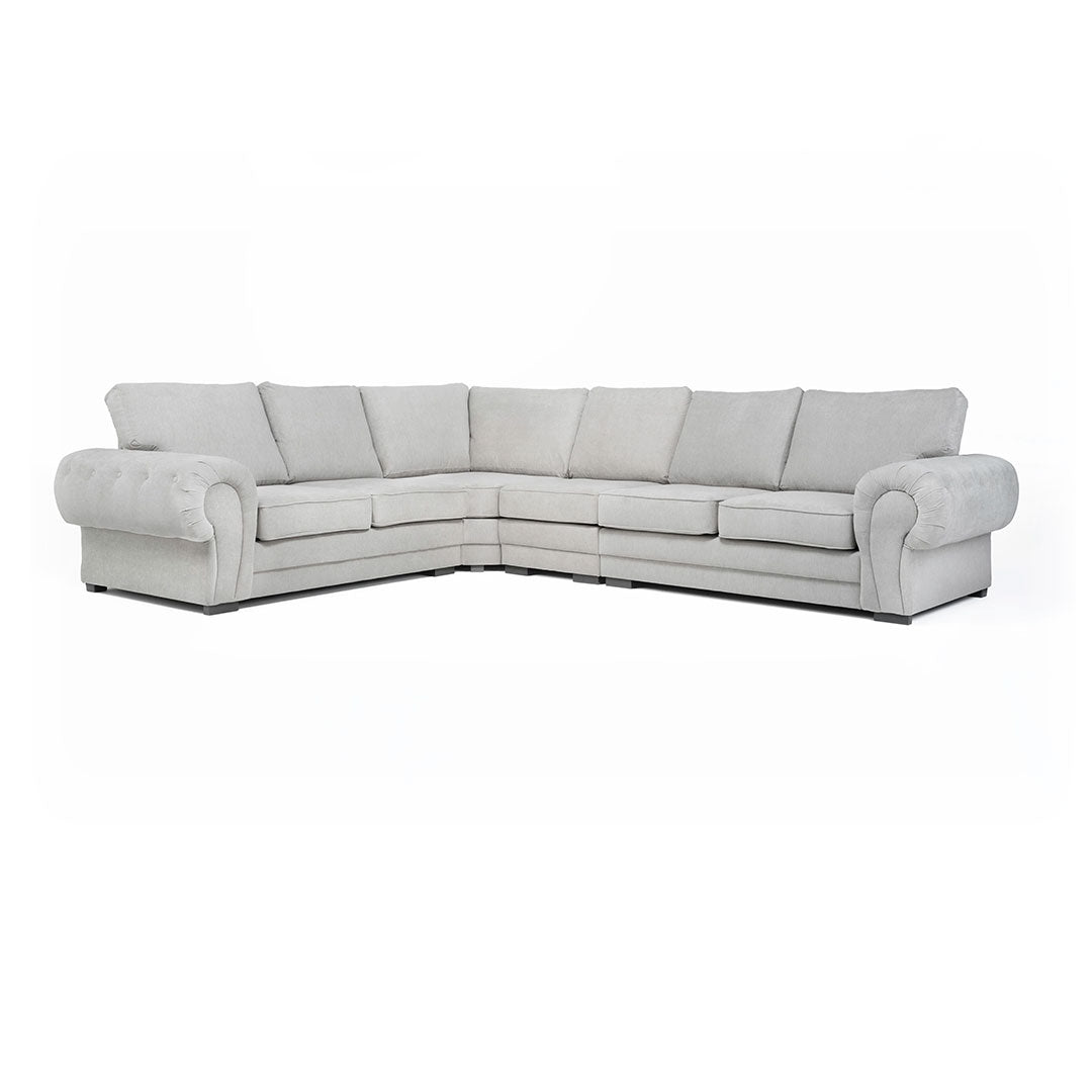 Verona Corner Sofa 6 Seater Universal Scatter Back Grey