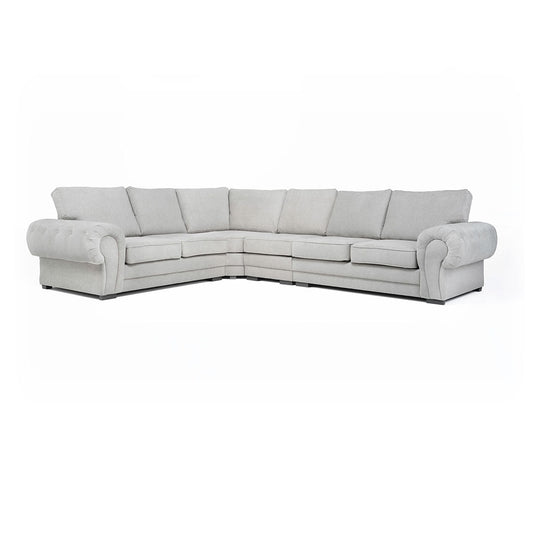 Verona Corner Sofa 6 Seater Universal Scatter Back Grey